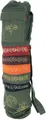 GURU SHOP Boho Yogamatten-Tasche, Batik Yogatasche aus Nepal - Grün, Unisex - Erwachsene, 70x23x13 cm