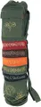 Boho Yogamatten-Tasche, Batik Yogatasche aus Nepal - grün - 70*23*13*13 cm
