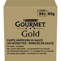 Gold Feine Pastete, Katzenfutter nass, mit Kaninchen, Rind, Kalb, Lamm, 96er ...