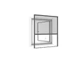 Windhager Insektenschutz Rollofenster zum Einhängen, Insektenschutz-Rollo, Fensterrollo als Mückenschutz, Fliegengitter, Selbstbausatz 130 x 160cm, anthrazit