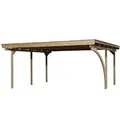 Weka Doppelcarport 616 A mit Rundbogen 500 x 500 cm