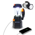 4in1 LED-Laterne aufladbar, inkl. Kurbeldynamo, Notfallradio, Powerbank