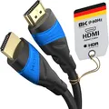 KabelDirekt – 8K & 4K HDMI Kabel – 2m – Entwickelt in Deutschland – Für jedes HDMI-Kabel Setup (10K, 8K@60Hz & 4K@120Hz, High Speed HDMI mit Ethernet, Blu-ray, PS5, Xbox Series, Switch)