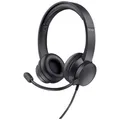 Trust Ayda On Ear Headset kabelgebunden Stereo Schwarz Headset, Lautstärkeregelung, Mikrofon-Stummschaltung Computer