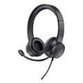 Trust On Ear Headset Ayda USB Lautstärkeregelung Mikrofon-Stummschaltung