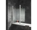 Badewannenaufsatz 2-teilig SCHULTE Komfort ExpressPlus 114 x 140 cm Glasdekor Qu