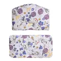 hauck Sitzkissen für Alpha+, Beta+ & Arketa Holzhochstuhl Highchair Pad ab 6 Monaten, Anti-Rutsch Noppen, Einfache Befestigung mit Druckknöpfen, Maschinenwaschbar (Beige Floral)