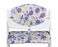 Hauck Hochstuhlauflage Highchair Pad für Alpha Plus Hochstuhl - Floral Be, 2-teilige Sitzauflage / Sitzkissen für Alpha Hochstuhl aus Baumwolle