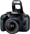 Canon EOS 4000D Kit 18-55mm III Digitale Spiegelreflexkamera EF-S 18-55 mm IS II 18 Megapixel Schwarz Optischer Sucher, mit eingebautem Blitz, WiFi