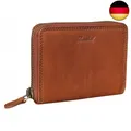 Benthill Kleine Geldbörse Echt Leder | Geldbeutel Damen mit RFID Schutz |