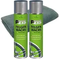 Felgenwachs, Dr.Wack P21S Felgen Wachs 2x 400 ml inkl. Microfasertuch