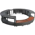 Whirlpool Umrandung Poolumrandung Poolverkleidung Rattan Rahmen Anthrazit-Grau