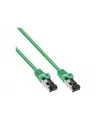 InLine Patchkabel S/FTP PiMf Cat.8.1 2000 MHz halogenfrei Kupfer grün 1,5m Schwarz Grün (78814G)