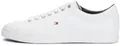 Tommy Hilfiger Herren Cupsole Sneaker Essential Leather Schuhe, Weiß (White), 45