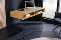riess-ambiente Schreibtisch STUDIO 110cm natur-Eiche, Stauraum, Hairpin, homeoffice, platzsparend (Einzelartikel, 1-St), Industrial Laptoptisch - ideal für Studio, Wohn- oder Arbeitszimmer