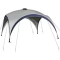 Outsunny Pavillon Polyester Metall Cremeweiß L400 x B400 x H250 cm