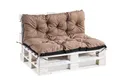 Palettenauflage Palettenkissen Palettensofa Euro Paletten Hellbraun 120x80x45 cm