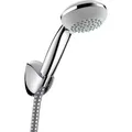 hansgrohe Crometta 85 Duschkopfhalterungset Vario mit Duschschlauch 125 cm (2 Strahlarten, 17 l/min) (27558000)