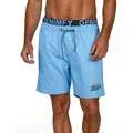 DENIMFY Badeshorts Herren Badehose DFNeo Regular Fit (1-St) Sportshorts mit Kordelzug blau XL