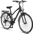Licorne Bike L-V-ATB Premium Trekking Bike in 28 Zoll - Fahrrad für Herren, Jungen, Mädchen und Damen - Shimano 21 Gang-Schaltung - Citybike - Männerfahrrad