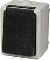 Feuchtraum Steckdose McPower Taff, 250V~/16A, IP44, AP, grau