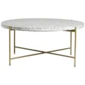 Miliboo Couchtisch, Beige, Stein, 81.5x35.5x81.5 cm, Wohnzimmer, Wohnzimmertische, Couchtische