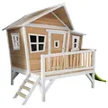 Spielhaus, Braun, Weiß, Hellgrün, Holz, Kunststoff, Hemlocktanne, 123x12.8x152 cm, EN 71, CE, FSC 100%, Outdoor Spielzeug, Spielhäuser