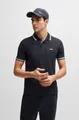 BOSS GREEN Poloshirt Paddy atmungsaktive Piqué-Webstruktur, Flachstrickkragen, gerader Schnitt