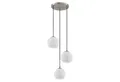 Lindby Hängeleuchte Jurian, Glas Weiß IP20, 3 x 15 W LED