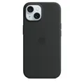 Apple iPhone 15 Silikon Case mit MagSafe Schwarz Schutzhülle Magnetic Adsorption