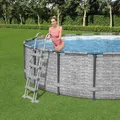 Flowclear Sicherheitsleiter 4-stufig 122cm Schwimmbadleiter Poolleiter Bestway