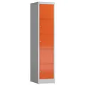 ClassiX Schließfachschrank feuerrot, lichtgrau X-523514, 5 Schließfächer 41,5 x 50,0 x 180,0 cm