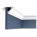 Orac Eckleiste CX110 200 cm x 4,5 cm x 4,1 cm aus extrudiertem Polystyrol (HDPS) vorgrundiert