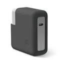 elago Power Adapter Netzteil Ladegerät Silikon Hülle Kompatibel mit Apple MacBook Pro 13” mit oder ohne Touch Bar und ID/Retina Display/Thunderbolt 3 USB-C (A1990/A1707/A1398) - Dunkelgrau