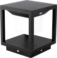 VT-6805 - LED Solarleuchte mit Bewegungssensor, 3000K, Schwarz, IP65