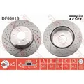 TRW 2x Bremsscheibe hinten 345 belüftet Geschlitzt/Gelocht für BMW 3er