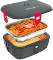 Faitron HeatsBox GO Thermobehälter für Essen, Elektrische Lunchbox mit Akku und App-Bedienung, Auslaufsichere Lunchbox mit Edelstahl-Innenschale und Deckel, Warmhaltebox für Essen, 100 Watt