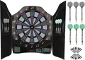 L.A. Sports Elektronische Dartscheibe Bull Legend 1-8 Spieler 6 Softdart Pfeile Dartschrank