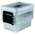 EASYmaxx 4er Set Aufbewahrungsboxen 12L