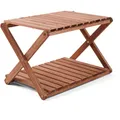 HUMAN COMFORT Campingregal Jabrun 2 Faltschrank Falt Regal Beistell Tisch Holz