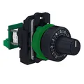 Schneider Electric Harmony XB5 Potentiometer, Komplettgerät, Kunststoff, Widerstand 10K Ohm, Artikelnummer XB5AD912R10K