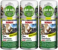 SONAX KlimaPowerCleaner AirAid symbiotisch Green Lemon 3x100 ml Klima Reiniger