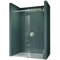 Mai & Mai Dusch-Schiebetür Nischentür Schiebetür Duschkabine Duschabtrennung 8mm ESG NANO T04, 120x195 cm 120 cm x 195 cm