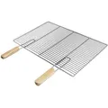 Ecd Germany Rechteckiger Edelstahl Grillrost Mit Abnehmbaren Griffen 60 X 40 Cm - Robust & Rostfrei - Für Grillkamin Buschbeck Gasgrill Feuerschalen Feuerkorb - Edelstahlgrillrost Grill Rost Zubehör