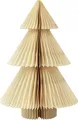 Papier Weihnachtsbaum Tannenbaum Creme Gold 30cm Dekoration