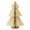 Papier Weihnachtsbaum Tannenbaum Creme Gold 30cm Dekoration