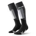 CEP - Skisocken mit Kompression für Damen, Lange Kompressionsstrümpfe, Größe IV/L / 42-45, Black/Grey