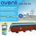 Pool Gartenpool Aufstellpool Komplettset Schwimmbecken braun Pumpe 400x200x100cm