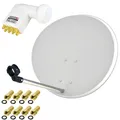OPTICUM Digitale SAT Anlage 60 cm Satelliten Spiegel Schüssel + OCTO LNB 0,1 db