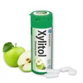 miradent Xylitol Zahnpflegekaugummi Apfel Dose 30 Stück (1 x 30 g) | fruchtiger Geschmack | zuckerfrei | vegan | kariespräventiv | für unterwegs